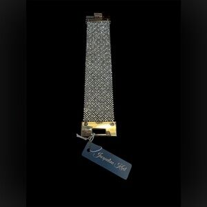 Jacqueline Kent, Silver Mesh Bracelet brand new with tag